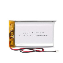 3.7V 1900mAh Lithium Polymer Battery/Lipo Battery with Size 54*34*10mm
